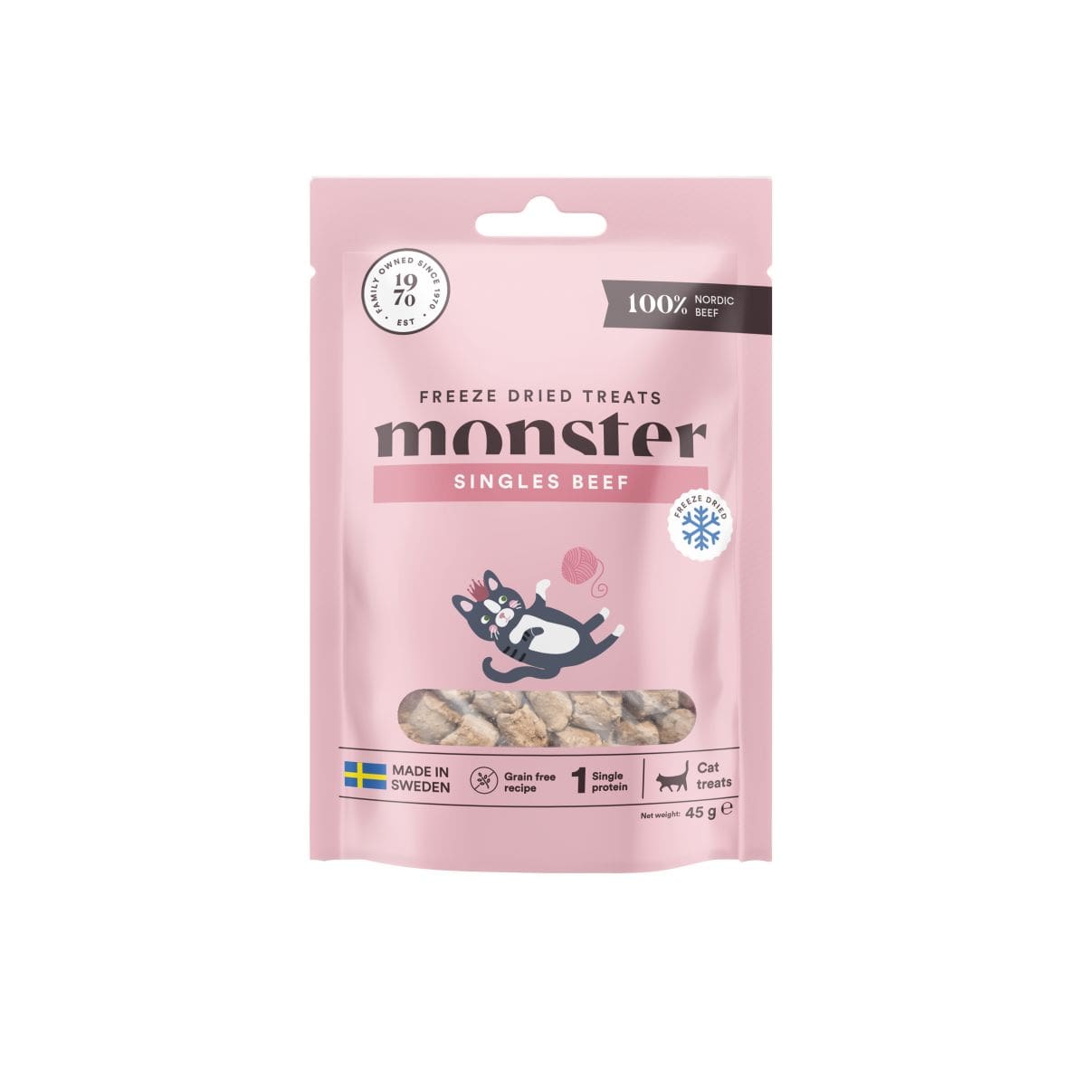Monster Freeze dried treats Cat Singles Beef