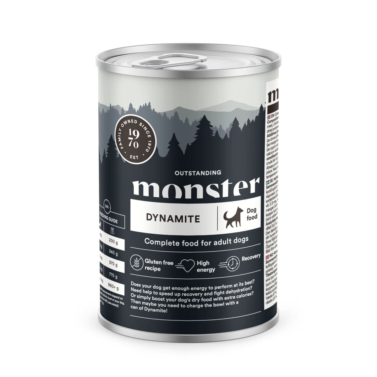 Monster dog wet canned food dynamite 400 g