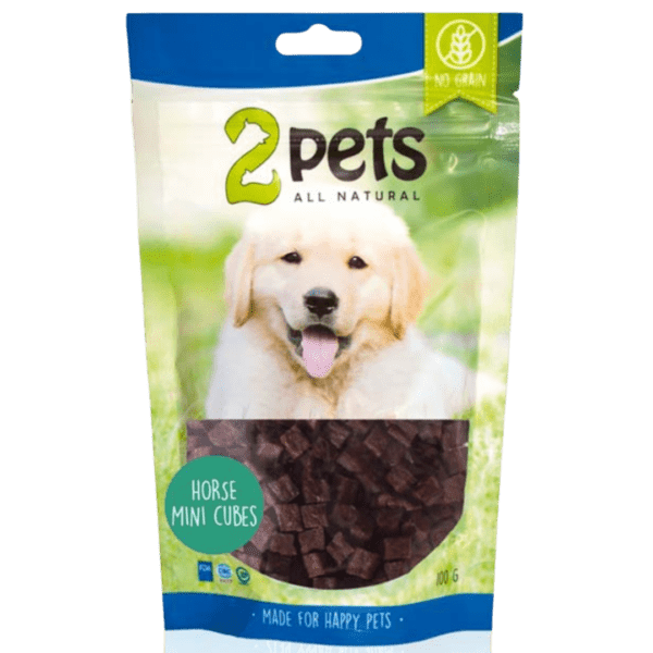 2pets Dogsnack Horse MiniCubes 100 g