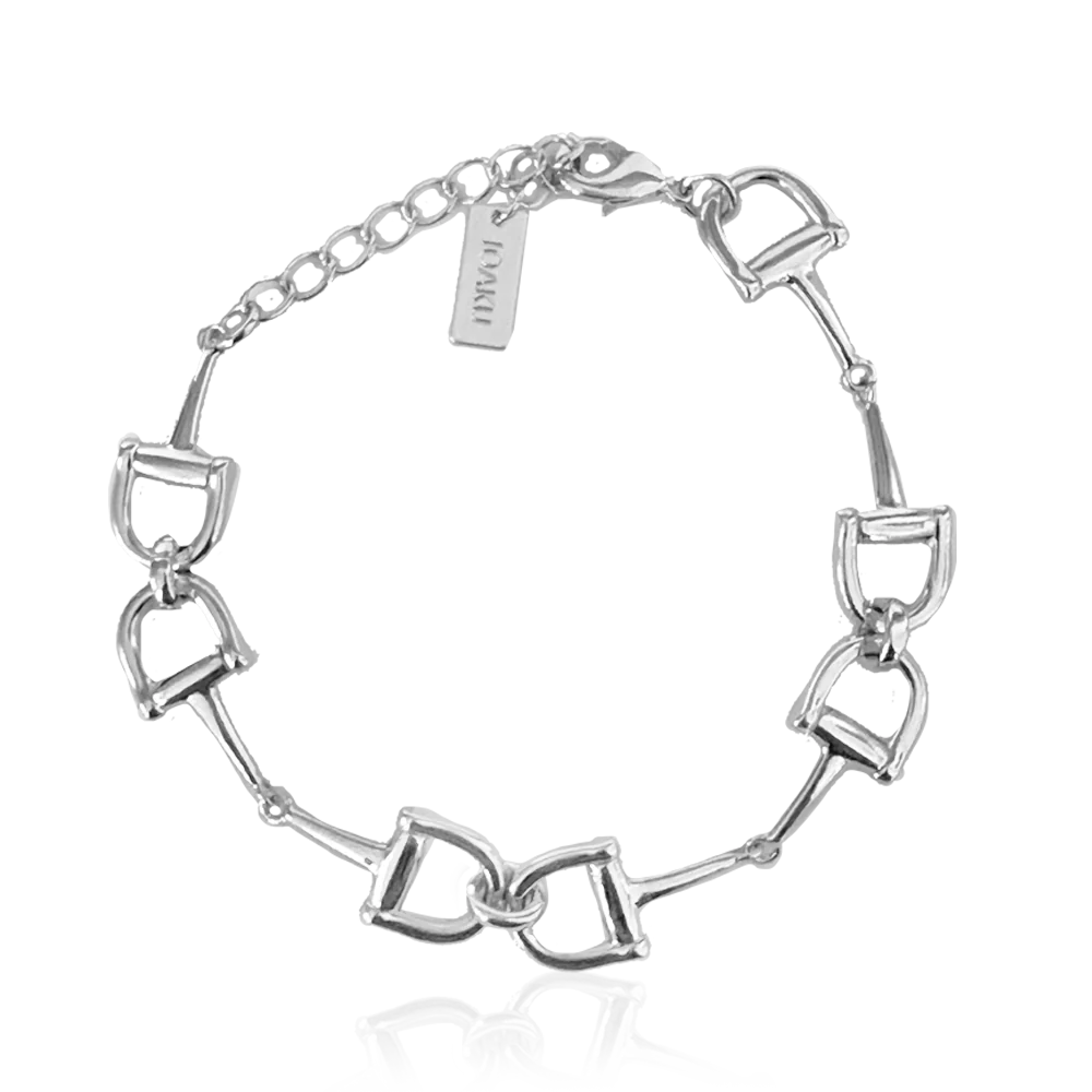 IOAKU-bracelet-chunky-horse-bit-silver